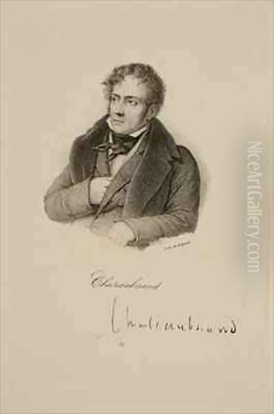 Portrait of Francois Rene 1768-1848 Vicomte de Chateaubriand - view 1