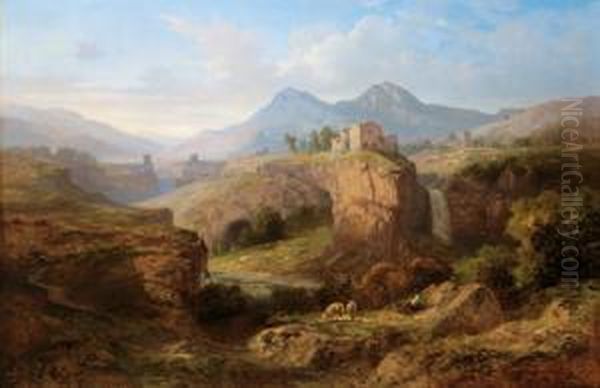Schuler Der Ecole Des Beaux
Arts. Lies Sich Nach Reisen Durch Italien In Lyon Nieder. Debutierte
Hier Im Salon 1837 Mit Drei Landschaften Im Pariser Salon 1841 Mit Einer
Ansicht Aus Den Monts Du-forez. In Der Folge Stellte Er In Denselben
Salons L - view 1