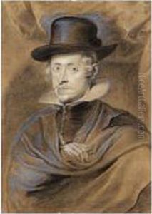 Philip Iv, Half Length, In A Hat by Paulus Pontius