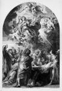 The Assumption Of The Virgin, After Peter Paul Rubens by Paulus Pontius