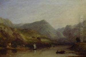 Gebirgslandschaft Mit See by James Poole