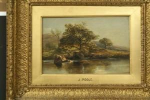 Fishing By The Rocks by James Poole