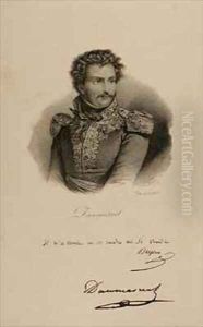 Portrait of Baron Pierre Yriex Daumesnil 1777-1832 by Francois Seraphin Delpech