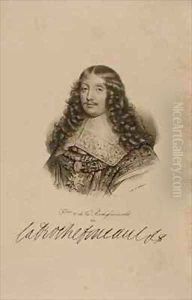 Portrait of Francois VI 1613-80 Duke of La Rochefoucauld by Francois Seraphin Delpech