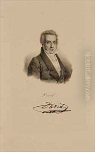 Jacques Louis David 1748-1825 by Francois Seraphin Delpech