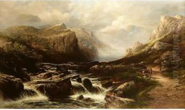 Autumn In The Valley by Henry Martin Pope