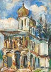 Church From Campulung-muscel by Elena Popea