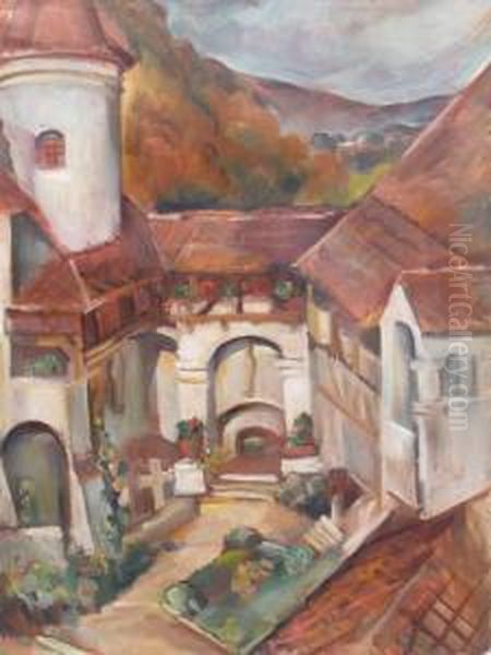 The Inner Yard Of Bran Castle - view 1