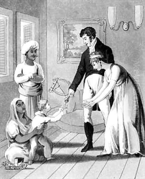 An European Lady and her Family - view 1