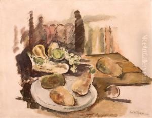 Fruits On A Table, In Balcic by Vasile Popescu