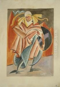 Theater Curtain Design by Lyubov Popova
