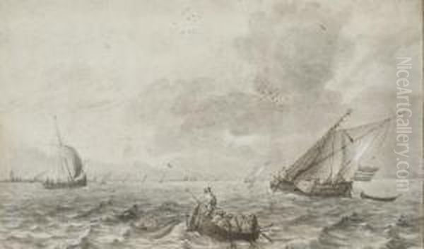 Marine Avec Barque Et Voiliers - view 1