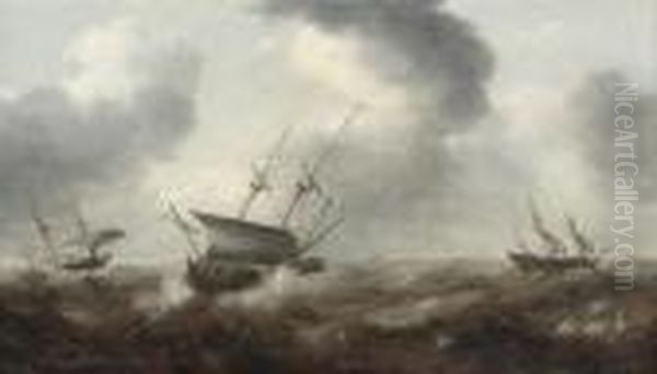 Shipping In Stormy Seas - view 1