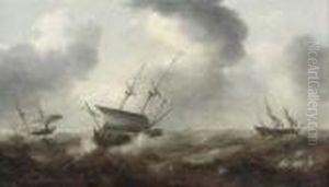Shipping In Stormy Seas by Jan Porcellis