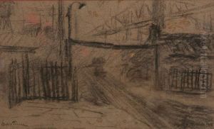 Ingang Van De Fabriek/mijn by Oswald Poreau