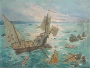 Le Naufrage De La Santa Maria by Oswald Poreau