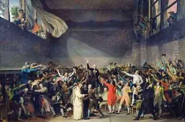 The Tennis Court Oath 2 by Jacques Louis David
