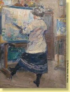 L'artiste Peintre A Son Chevalet