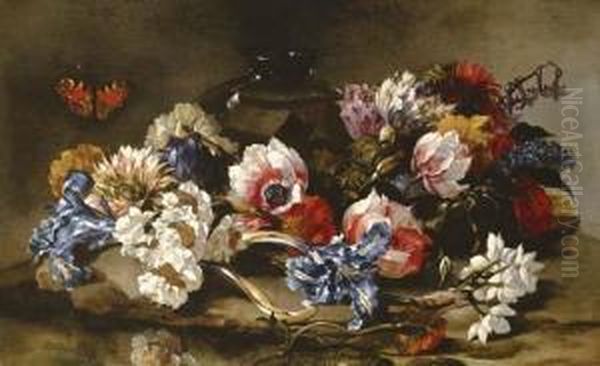 Lilacs, Roses, Irises And Other Flowers - view 1