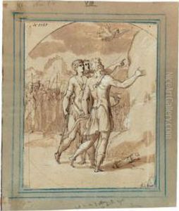 Aeneas And Achates Encouraged By Venus To Go To Carthage