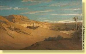 L'entree Au Desert, Environs Du Caire by Jean-Francois Portaels