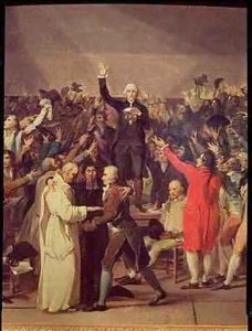 The Tennis Court Oath by Jacques Louis David