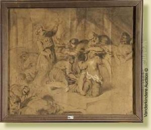 Lafille De Jephte, Mine De Plomb
Et Rehauts Blanc Sur Papier.monogramme En Bas A Droite J.p. Pour Jean
Francois Portaels. Ecolebelge. (*). Dim.: 50x59cm by Jean-Francois Portaels