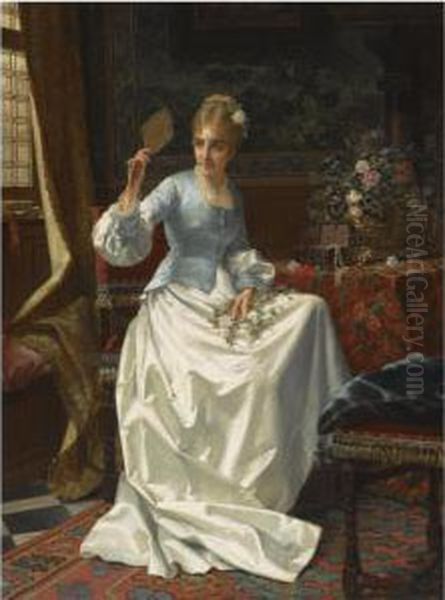 A Beauty In An Interior by Jan Frederik Pieter Portielje