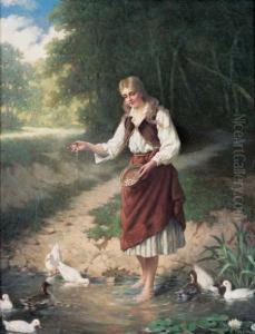 Feeding Her Pets