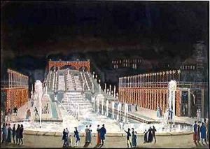 Illumination of the Saint Cloud Fountain by Philibert-Louis Debucourt