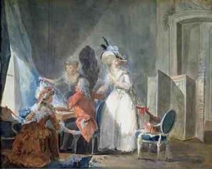 The Fashion Seller by Philibert-Louis Debucourt