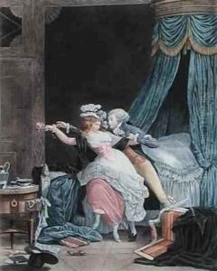 The Poorly Defended Rose by Philibert-Louis Debucourt