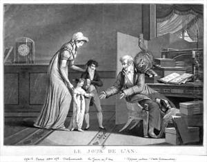 New Years Day by Philibert-Louis Debucourt
