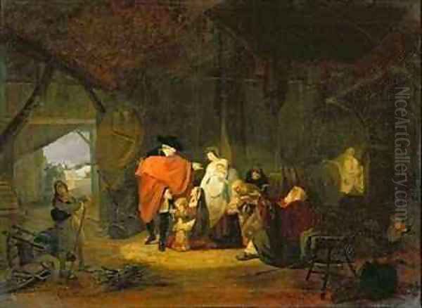 The Kindness of Louis XVI 1754-93 during the Winter of 1784 - view 1