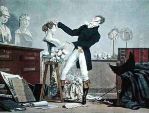 Preparing a Wig by Philibert-Louis Debucourt