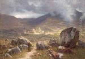 San Lorenzo Del Escorial Bei Gewitterstimmung
