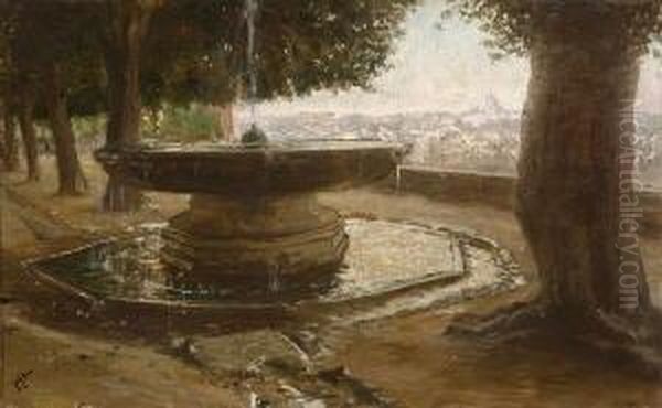 Rom - Springbrunnen Auf Dem Monte
Pincio. - view 1