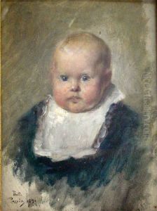 Kleinkind Im Brustportrait by Rudolf Possin