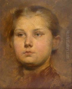 Madchenportrait by Rudolf Possin