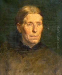 Bauerin Im Brustportrait by Rudolf Possin