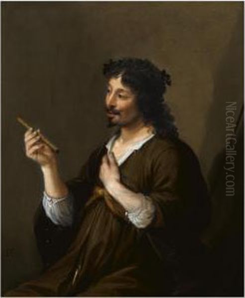A Shepherd With A Flute - view 1