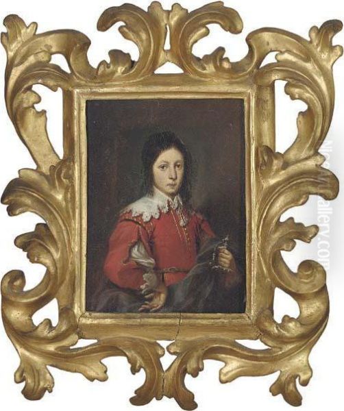Portrait Of A Young Man, 
Half-length, His Sword In His Left Hand,previously Believed To Be Prince
 William Of Nassau - view 1