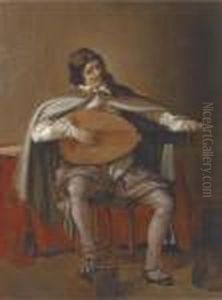 The Lute Player by Hendrick Gerritsz. Pot