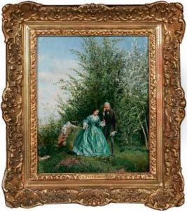 Au Jardin by Adolphe Martial Potemont