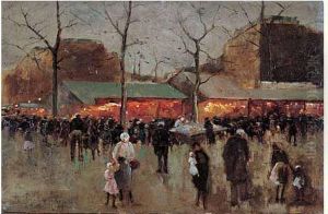 Marche Au Petit Matin by Adolphe Martial Potemont