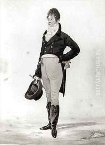 Portrait of George Beau Brummell 1778-1849 2 by Robert Dighton