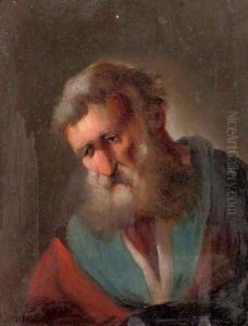 An elderly bearded man