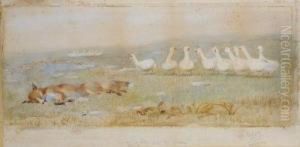 Fox And Geese. by Helen Beatrix Potter