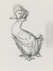 A Preparatory Sketch For The Front Cover Of The Tale Of Jemima Puddle-duck