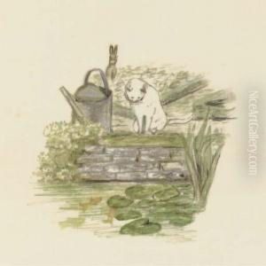 Then He Tried To Find His Way 
Straight Across The Garden, But He Became More And More Puzzled by Helen Beatrix Potter